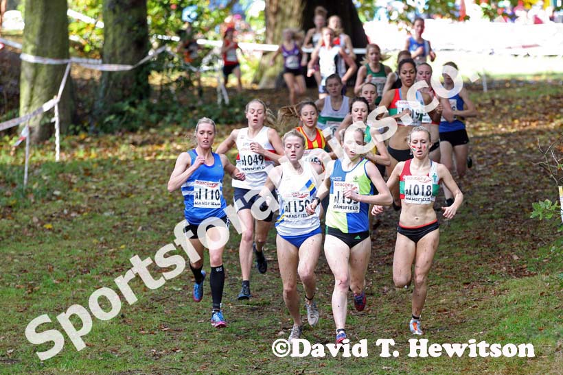 Senior women, National Cross Country Relays, Berry Hill Park, Mansfield. Photo: David T. Hewitson/Sports for All Pics